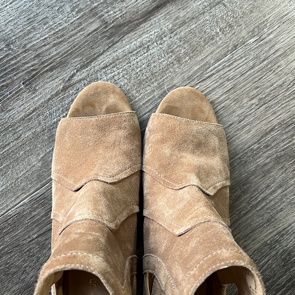 Joe’s Jeans suede peep-toe booties - Picture 5 of 7